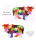 2 in 1 Animal Puzzle  - Pack of 1 - Cow