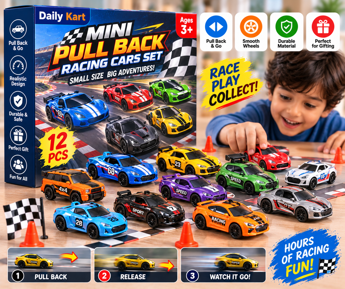 Mini Pull Back Racing Cars Set